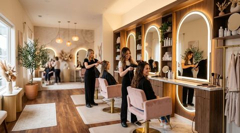 Illustration of Dollface Skincare Boutique, beauty salon in Aberdeen, WA